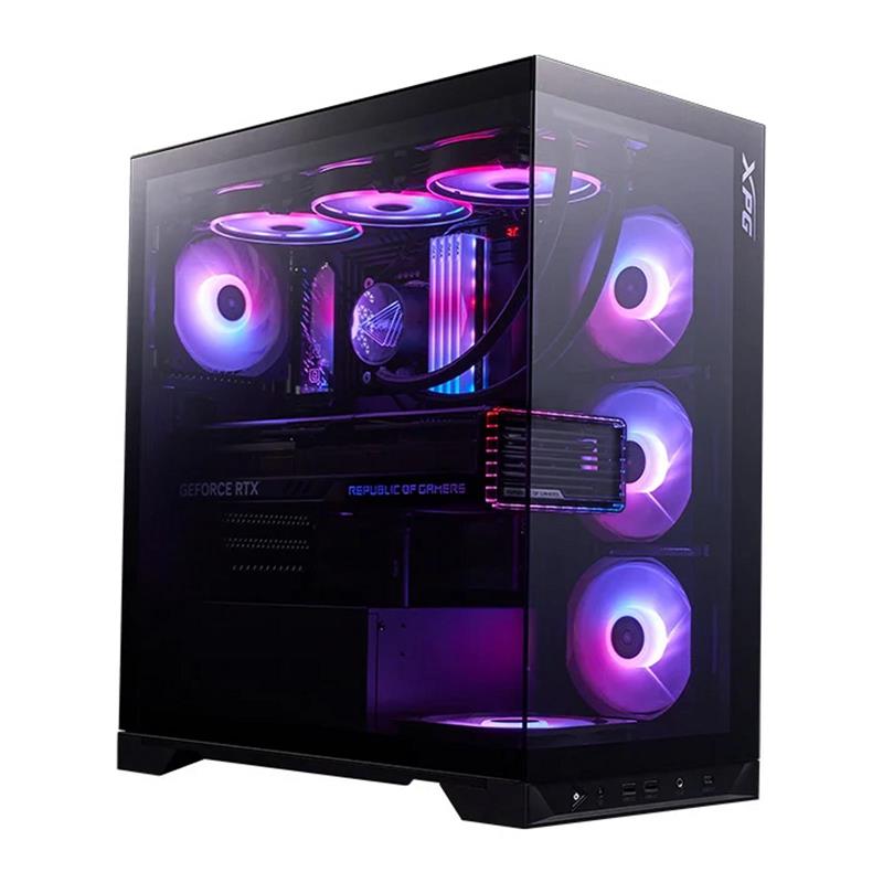 GABINETE XPG INVADER X BTF FANS BLACK 5X120MM ARGB FAN VIDRIO TEMPLADO