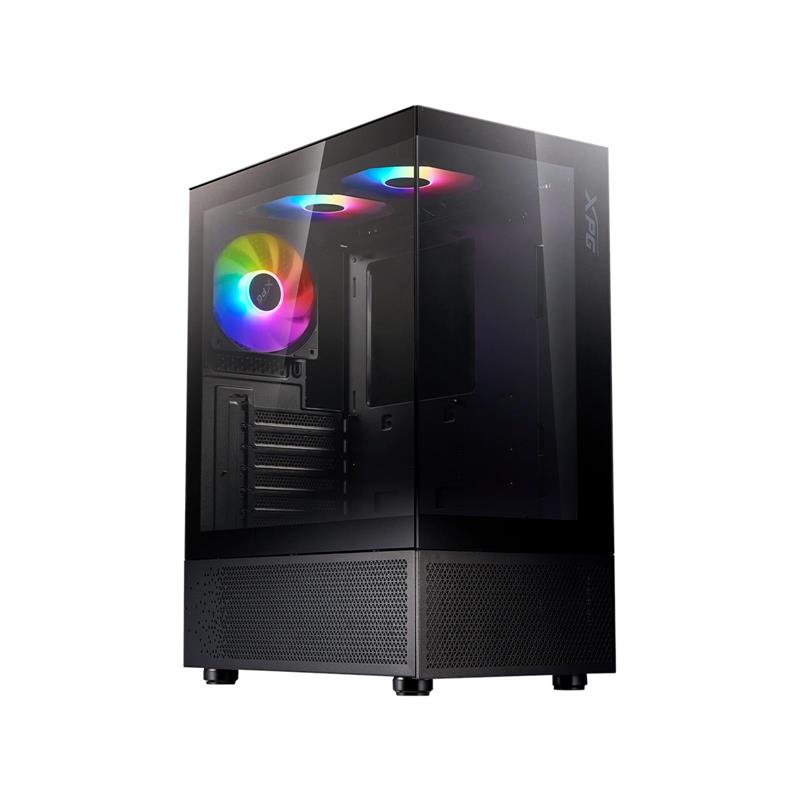 Gabinete Mid Tower Xpg Invader X Mini 5 Fan Argb Vidrio Templad