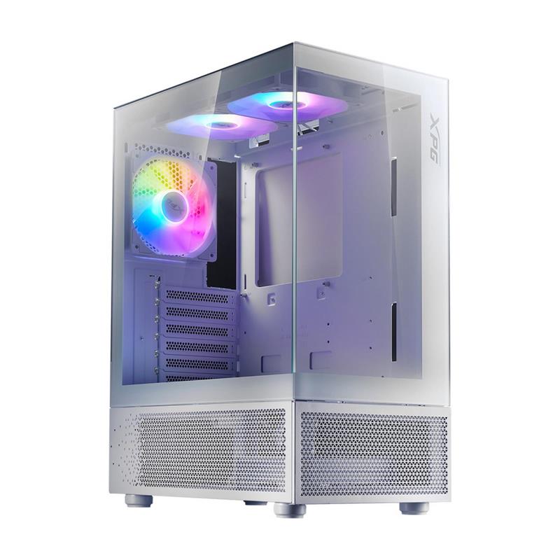 Gabinete Gamer Xpg Invader X Mini White 5x120mm Fans Argb Atx
