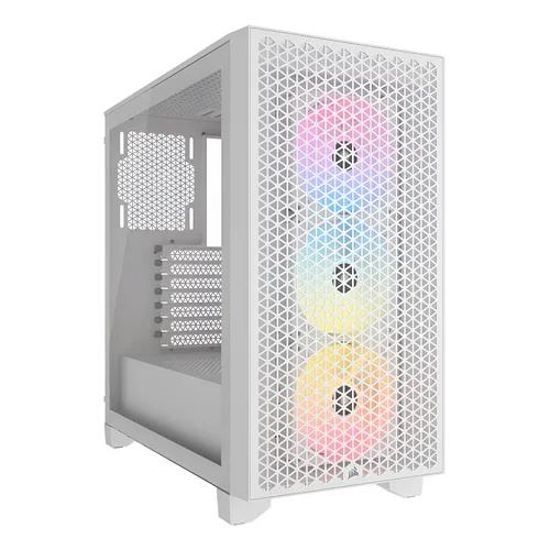 Gabinete Gamer Corsair 3000d Rgb Airflow White 3x120mm Argb Fans